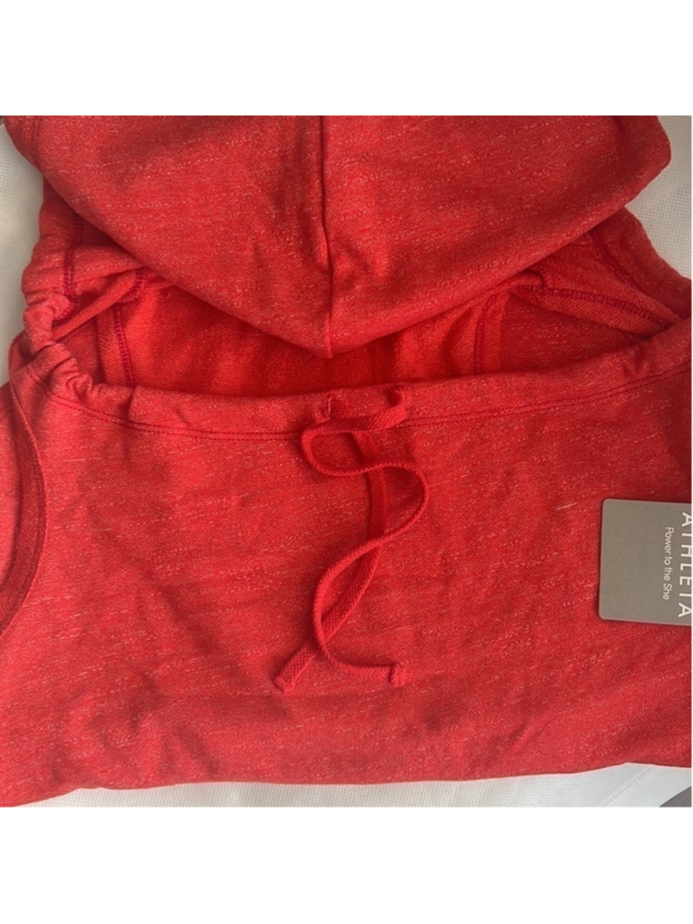 NWT ATHLETA Hoodie Kanga Sleeveless Drawstring Hoodie XXS cotton - Picture 3 of 8